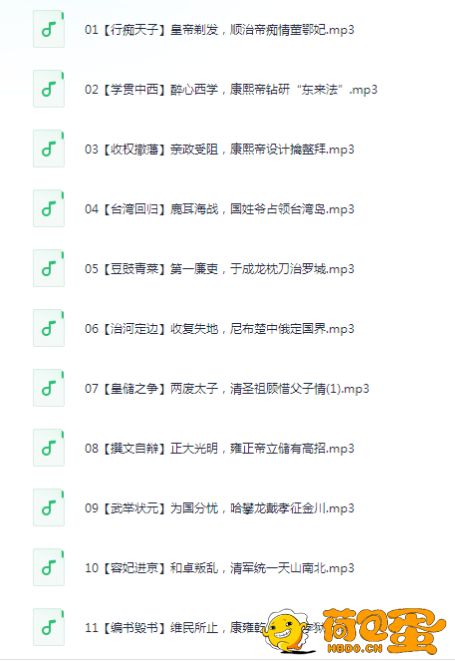 《林汉达中国历史故事集》名家导读有声版[mp3]