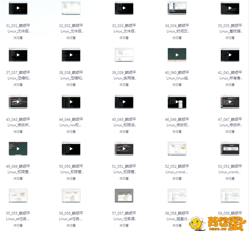 《小白一周学会Linux》153集全[mp4]
