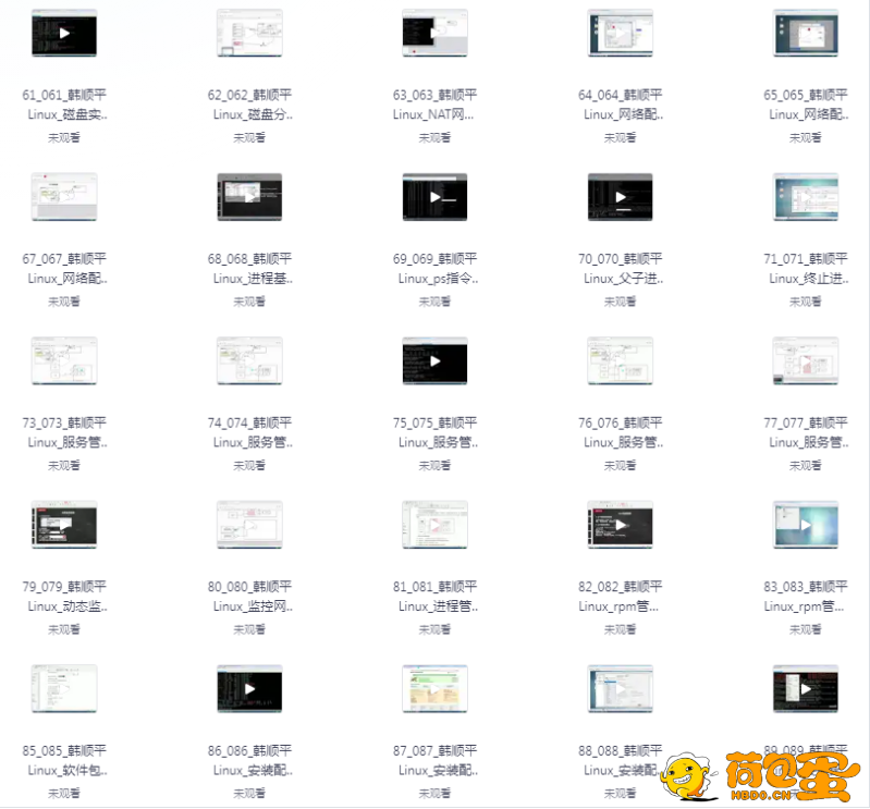 《小白一周学会Linux》153集全[mp4]